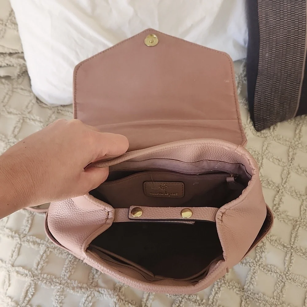 Nanette Lapore Pink Gold Detail Backpack